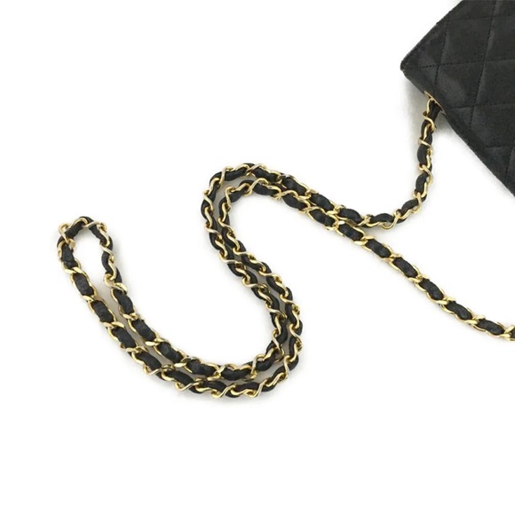SOLD SOLD SOLD CHANEL Quilted Matelasse CC Logo Lambskin Chain Shoulder Bag - Picture 7 of 16